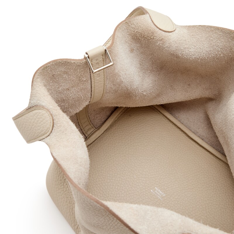 Hermès Beton Clemence Picotin Lock 22 Palladium Hardware - Image 6